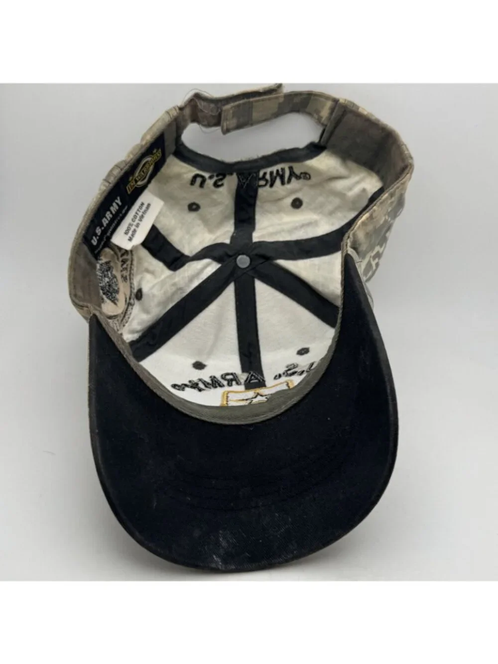 U.S. Army Digital Camo Baseball Cap Hat Adjustable 100% Cotton JM Warriors